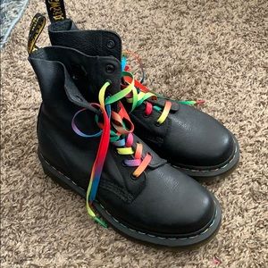 RAINBOW LACED DOC MARTENS